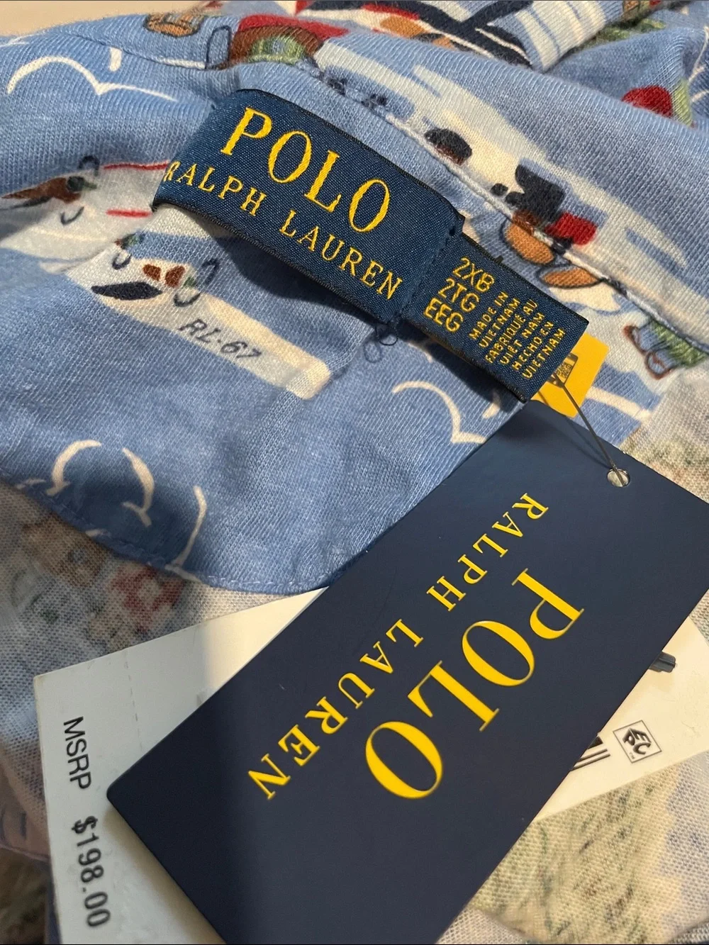 POLO Ralph Lauren Surf Linen Cotton Shirt, NWT